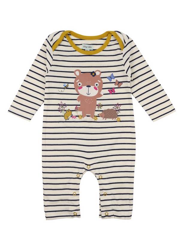 LILLY + SID GOTS Lilly Stripe Playsuit 0-3 Month